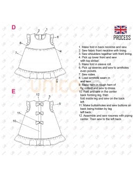 VESTIDO BASICO BEBE 2201