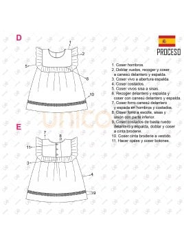 VESTIDO CLASICO NIÑA 2201