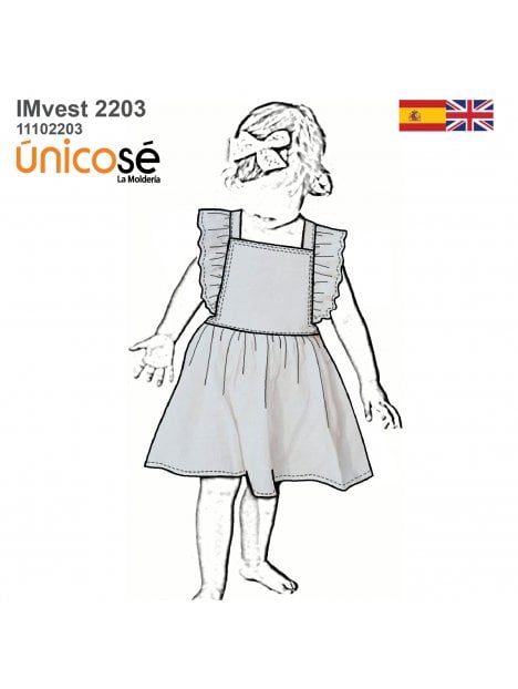 VESTIDO SOLERA NIÑA 2203