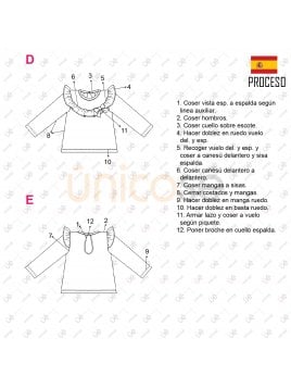 POLERON CON VUELOS NIÑA 2201