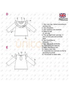 POLERON CON VUELOS NIÑA 2201