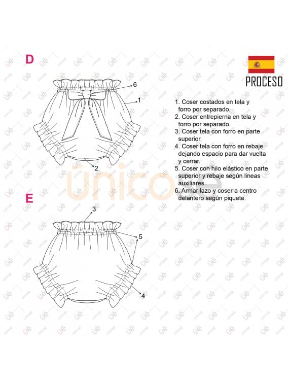 SHORT CUBRE PAÑAL BEBE 2201