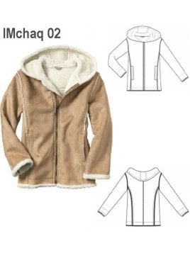 CHAQUETA LARGA NIÑA, CAPUCHON