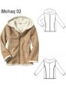 CHAQUETA LARGA NIÑA, CAPUCHON