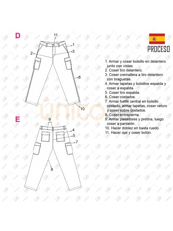 PANTALON CARGO INFANTIL RT 1927INF