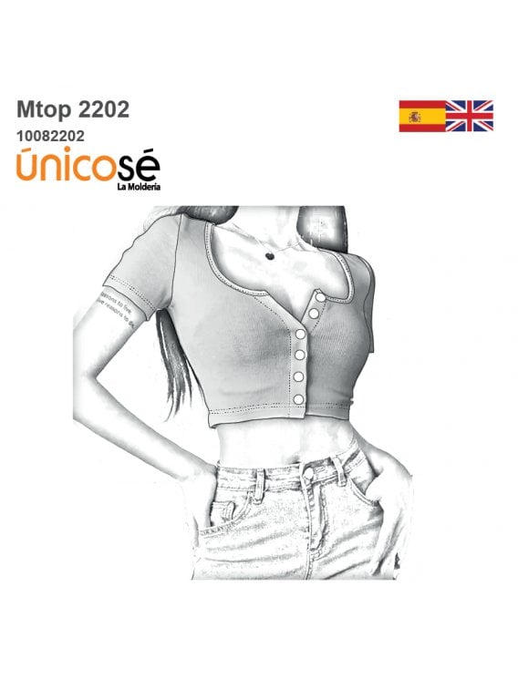 TOP BOTONES MUJER 2202