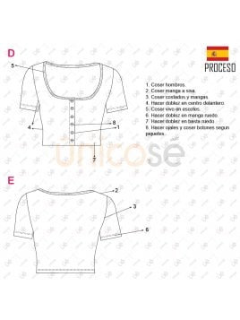 TOP BOTONES MUJER 2202