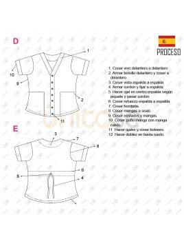 CHAQUETA SANITARIA MUJER 2202