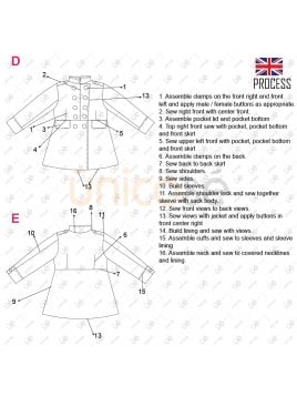 ABRIGO MILITAR NIÑA 2201