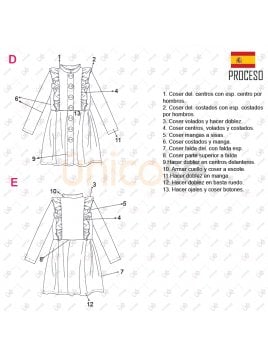 VESTIDO CLASICO NIÑA 2204