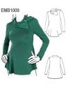 POLERA CUELLO BOTONES MATERNAL.