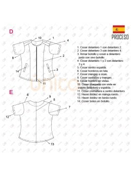 BLUSA SANITARIA MUJER RT 2203