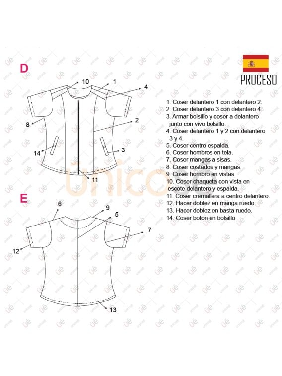 BLUSA SANITARIA MUJER RT 2203