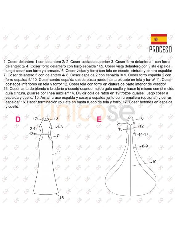 VESTIDO NOVIA MUJER 2202