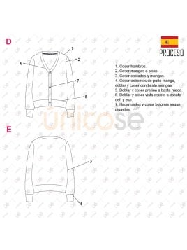 CHAQUETA CARDIGAN ESCOLAR 2203