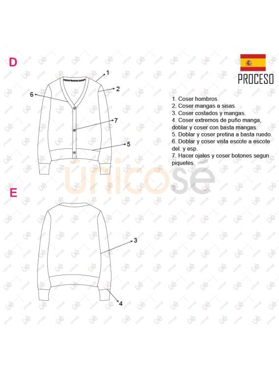 CHAQUETA CARDIGAN ESCOLAR 2203