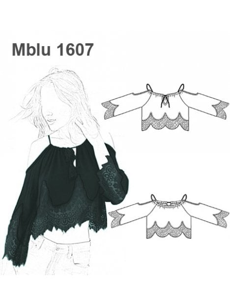 MOLDES BLUSA CAMPESINA MUJER