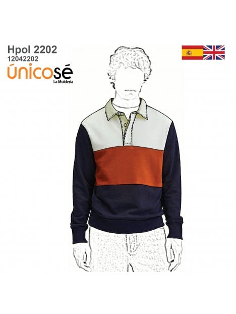 POLERON CORTES HOMBRE 2202