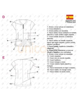 BLUSA SANITARIA MUJER  RT 2206