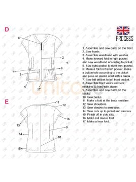 BLUSA SANITARIA MUJER  RT 2206