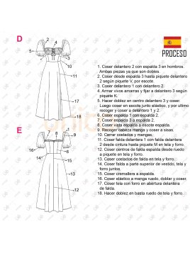 VESTIDO EVASE MUJER 2204