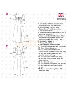 VESTIDO EVASE MUJER 2204