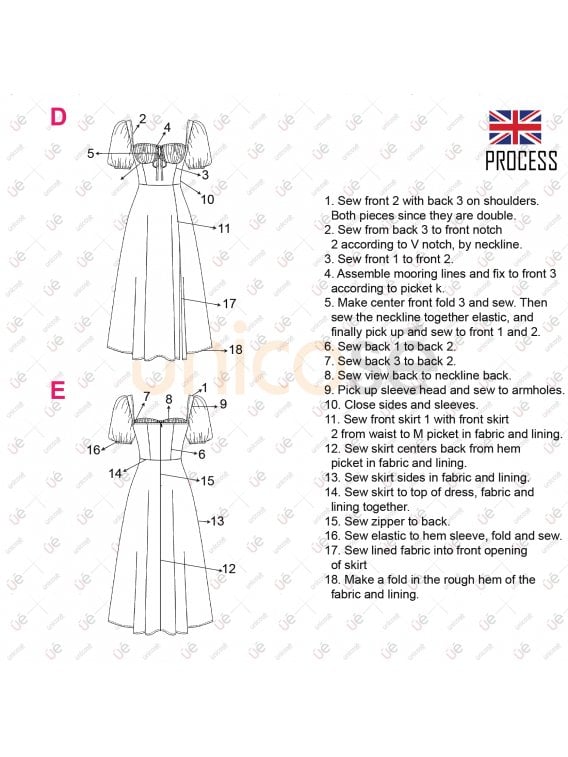 VESTIDO EVASE MUJER 2204