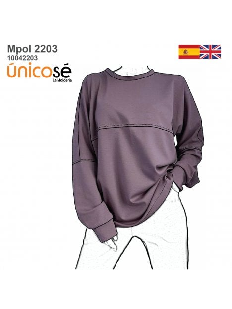 POLERON BASICO OVERSIZE MUJER 2203