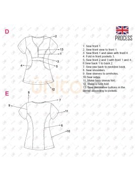 BLUSA SANITARIA MUJER 2207