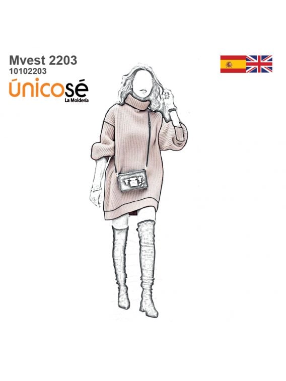 VESTIDO OVERSIZE MUJER 2203