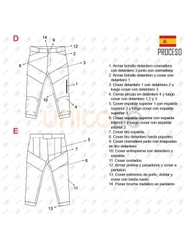 DEPORTE PANTALON PARACAIDISMO 2214