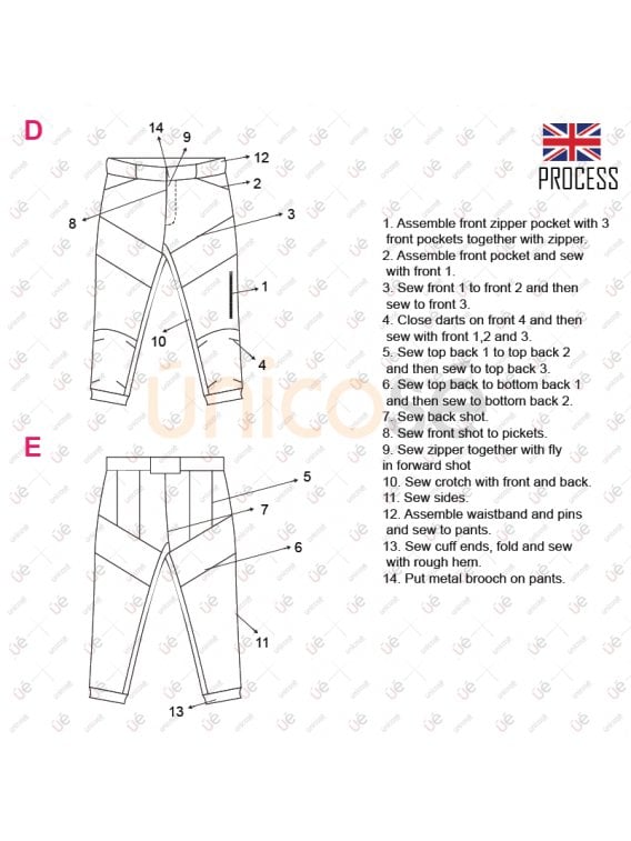 DEPORTE PANTALON PARACAIDISMO 2214