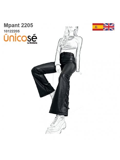 MOLDE PANTALON PIERNA ANCHA 2205
