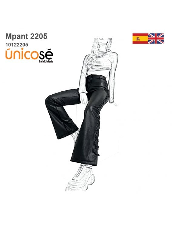 MOLDE PANTALON PIERNA ANCHA 2205