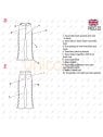 MOLDE PANTALON PIERNA ANCHA 2205