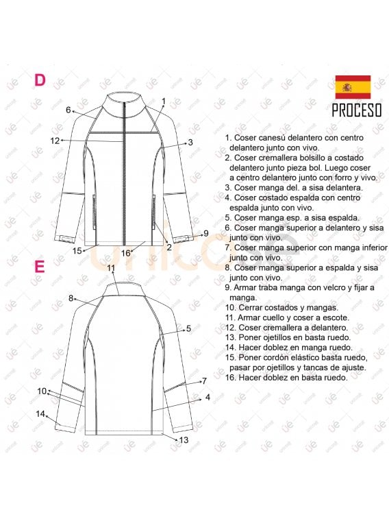 CHAQUETA CORTES ESCOLAR 2206