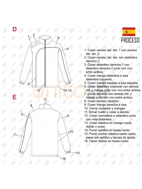 CHAQUETA CORTES ESCOLAR 2207