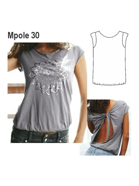 POLERA ABERTURA ESPALDA MUJER, 