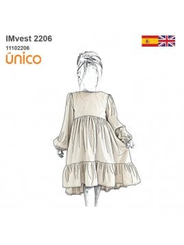 VESTIDO VUELOS NIÑA 2206