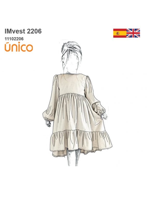 VESTIDO VUELOS NIÑA 2206