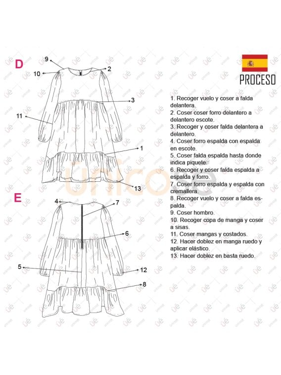 VESTIDO VUELOS NIÑA 2206