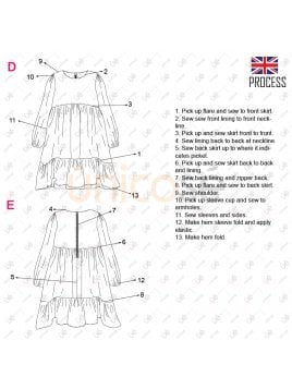 VESTIDO VUELOS NIÑA 2206