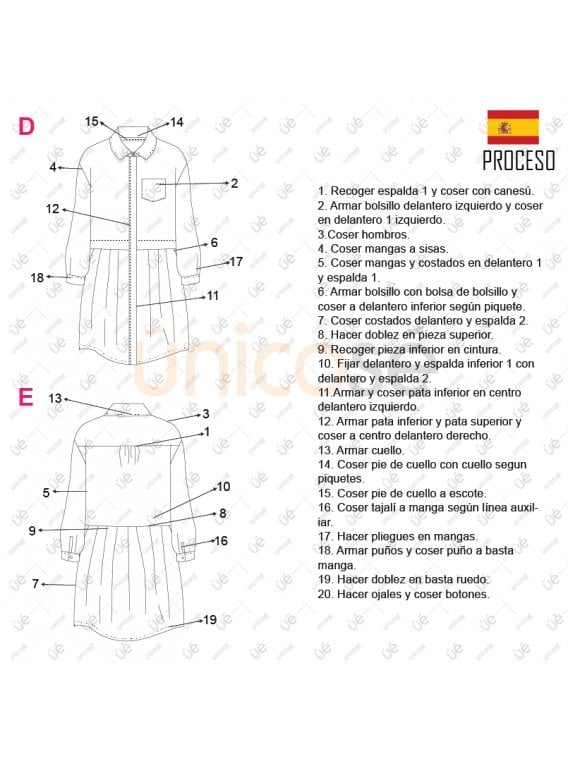BLUSA VESTIDO MUJER 2202