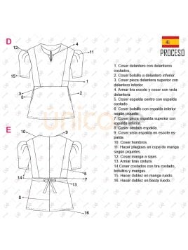 BLUSA SANITARIA MUJER RT 2210