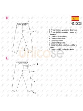 PANTALON SANITARIO UNISEX RT 2211