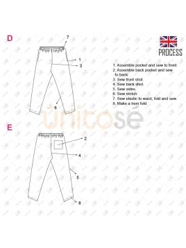 PANTALON SANITARIO UNISEX RT 2215