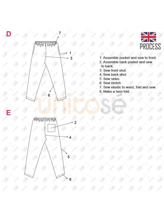 PANTALON SANITARIO UNISEX RT 2215