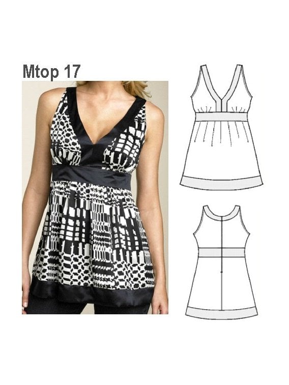 TOP MODA MUJER, CORTE BAJO BUSTO.