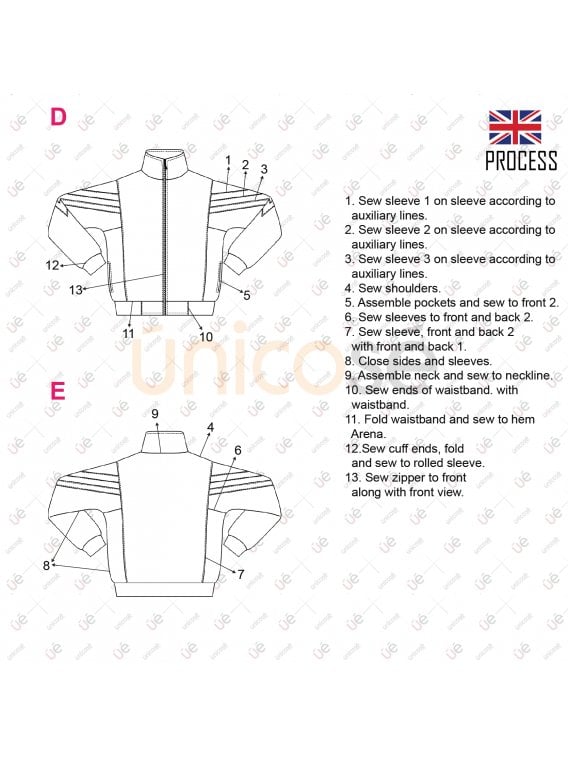 CHAQUETA ESCOLAR CORTES 2208