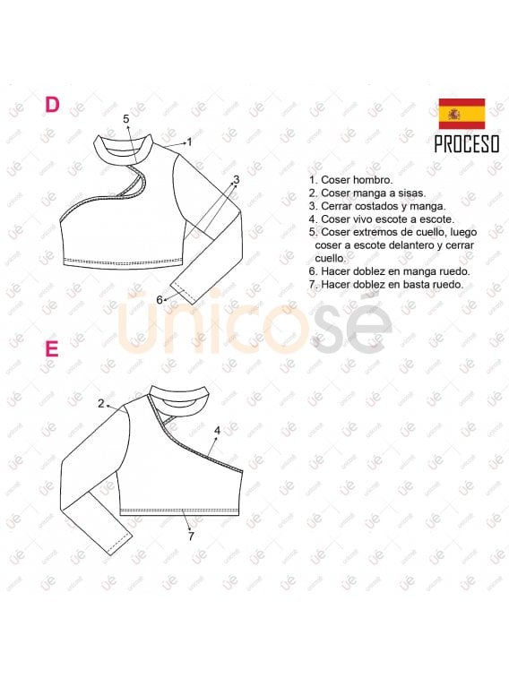 TOP ASIMETRICO MUJER 2205